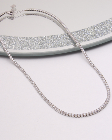 COLIERE ARGINT - Colier argint tennis, gr7