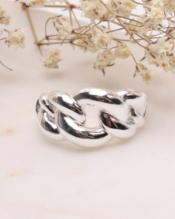 marimea 59 - Inel argint 925 fara pietre model cuban link 4.1g
