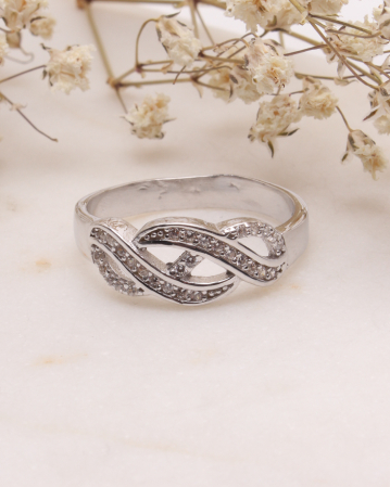 INELE ARGINT - Inel argint 925 si cubic zirconia model infinit intretesut 2.6g