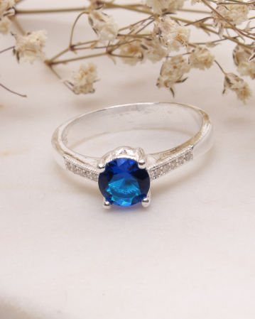 marimea 59 - Inel argint 925 si cubic zirconia, 3.4g