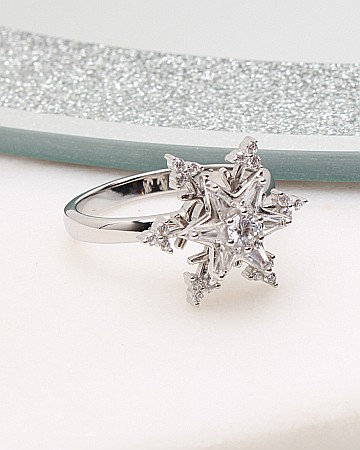 Inele din argint si cubic zirconia - Inel argint antistres cod 1-50178, gr4.3