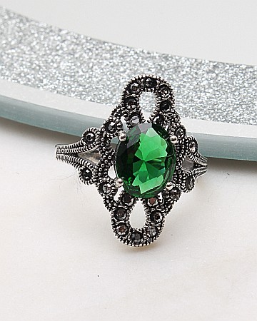 marimea 60 - Inel argint cu marcasite cod 1-50947, gr4.1