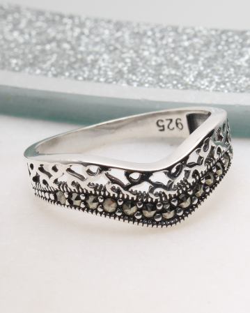 INELE ARGINT - Inel argint cu marcasite, gr2.4