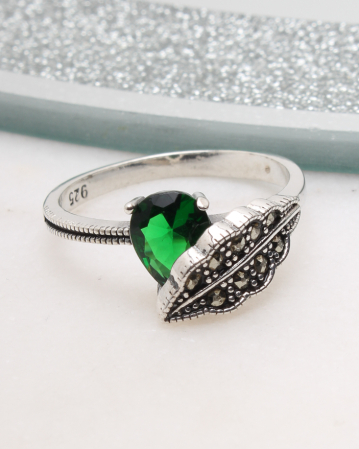 marimea 57 - Inel argint cu marcasite, gr2.8