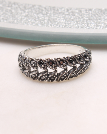 INELE ARGINT - Inel argint cu marcasite, gr3