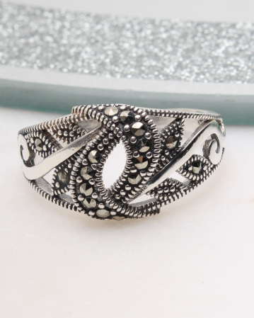 INELE ARGINT - Inel argint cu marcasite, gr3.6