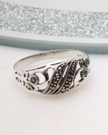 INELE ARGINT - Inel argint cu marcasite, gr3