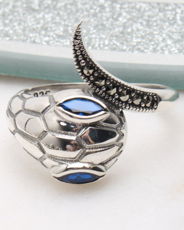 marimea 60 - Inel argint cu marcasite, gr4.2
