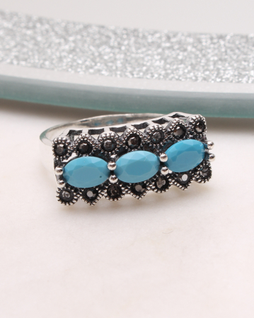 INELE ARGINT - Inel argint cu marcasite, gr4