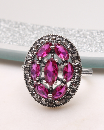 INELE ARGINT - Inel argint cu marcasite, gr5.1