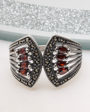 INELE ARGINT - Inel argint cu marcasite, gr5.1