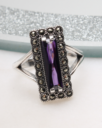 INELE ARGINT - Inel argint cu marcasite, gr5.1