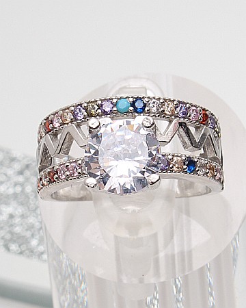 Inele din argint si cubic zirconia - Inel argint de logodna cod 1-51361, gr4.8