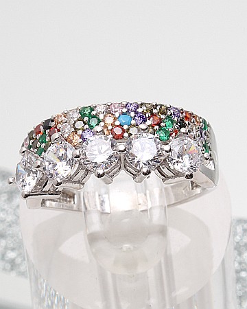 Inele din argint si cubic zirconia - Inel argint de logodna cod 1-51371, gr4.6