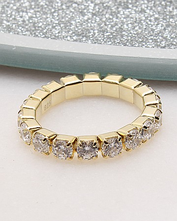 Inele din argint si cubic zirconia - Inel argint elastic cod 1-51212, gr2.1