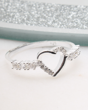 marimea 55 - Inel argint inima, gr1.4