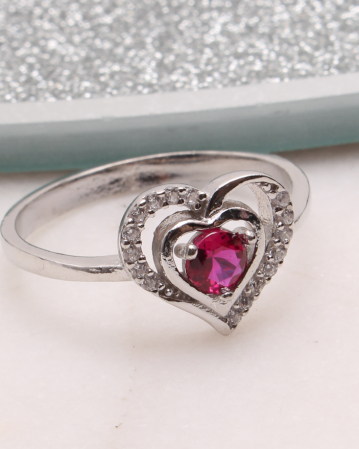 INELE ARGINT - Inel argint inima, gr2.1