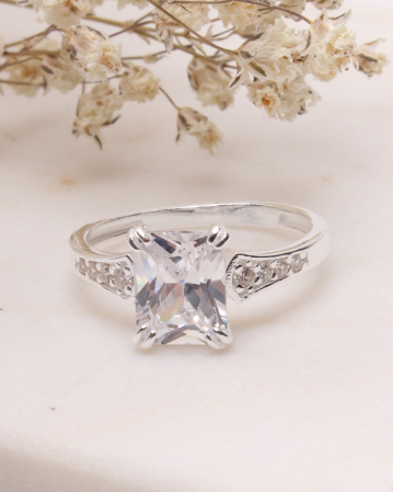 marimea 58 - Inel argint 925 si cubic zirconia 3.1g