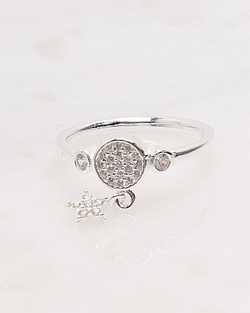 Inele din argint si cubic zirconia - Inel argint si cubic zirconia cod 1-48203, gr2.3