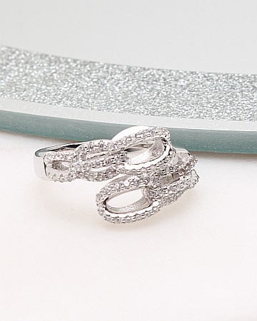 Inele din argint si cubic zirconia - Inel argint si cubic zirconia cod 1-50170, gr4.3