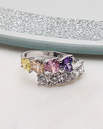Inele din argint si cubic zirconia - Inel argint si cubic zirconia cod 1-50888, gr3.4