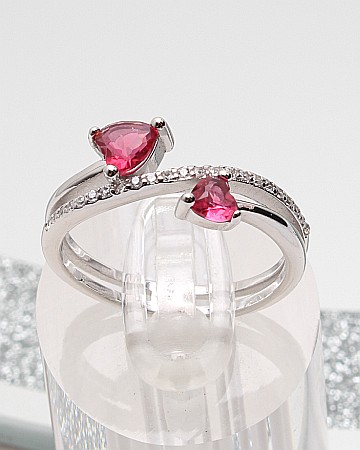 Inele din argint si cubic zirconia - Inel argint si cubic zirconia cod 1-51199, gr2.8