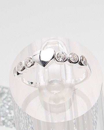 Inele din argint si cubic zirconia - Inel argint si cubic zirconia cod 1-51296, gr1.7