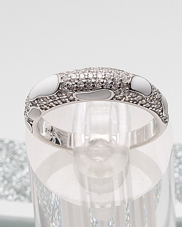 Inele din argint si cubic zirconia - Inel argint si cubic zirconia cod 1-51311, gr3.9