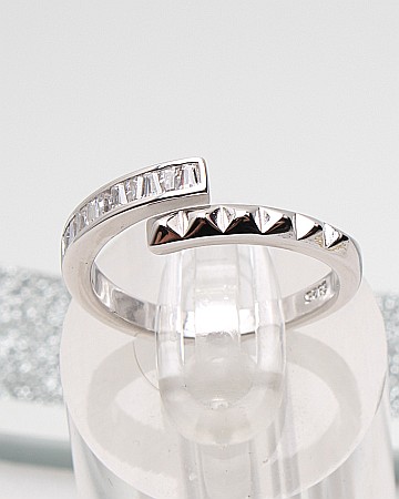 Inele din argint si cubic zirconia - Inel argint si cubic zirconia cod 1-51312, gr3