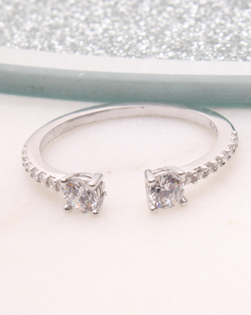 INELE ARGINT - Inel argint si cubic zirconia, gr1.4