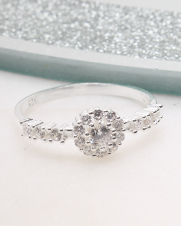 INELE ARGINT - Inel argint si cubic zirconia, gr1.5