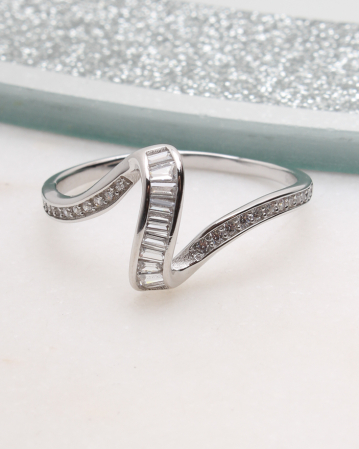 INELE ARGINT - Inel argint si cubic zirconia, gr1.5