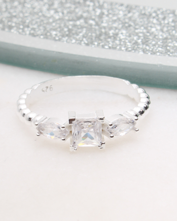 marimea 51 - Inel argint si cubic zirconia, gr1.5