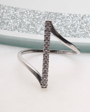 INELE ARGINT - Inel argint si cubic zirconia, gr1.5
