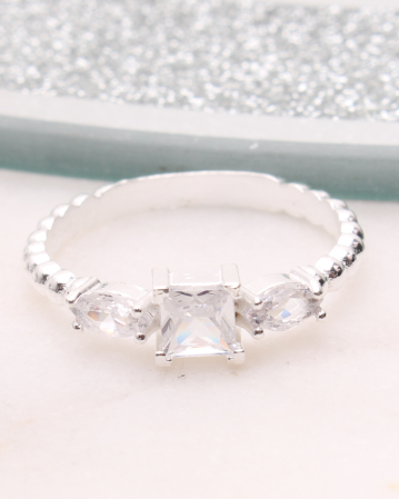 marimea 54 - Inel argint si cubic zirconia, gr1.6