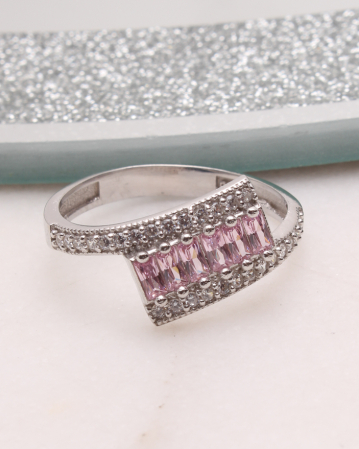 INELE ARGINT - Inel argint si cubic zirconia, gr1.8