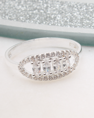 INELE ARGINT - Inel argint si cubic zirconia, gr1.8