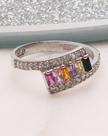 INELE ARGINT - Inel argint si cubic zirconia, gr1.8