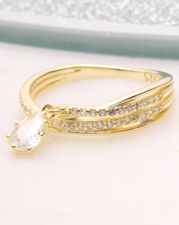 INELE ARGINT - Inel argint si cubic zirconia, gr2.1
