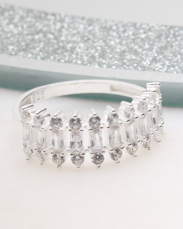 marimea 55 - Inel argint si cubic zirconia, gr2.1