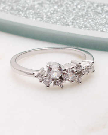 marimea 54 - Inel argint si cubic zirconia, gr2