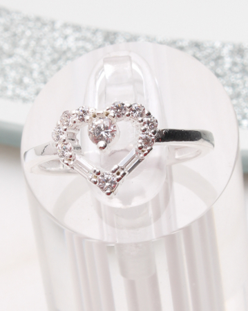 marimea 56 - Inel argint si cubic zirconia, gr2.3