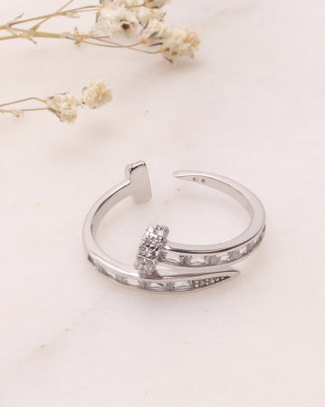 INELE ARGINT - Inel argint si cubic zirconia, gr2