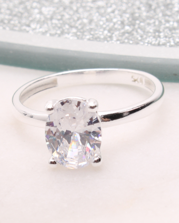INELE ARGINT - Inel argint si cubic zirconia, gr2.5