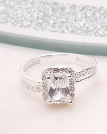 INELE ARGINT - Inel argint si cubic zirconia, gr2.5