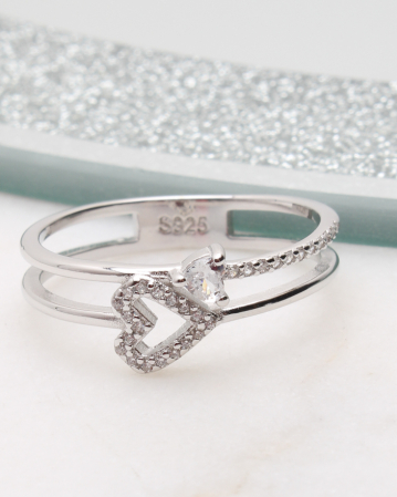 marimea 58 - Inel argint si cubic zirconia, gr2