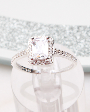 marimea 56 - Inel argint si cubic zirconia, gr2.6