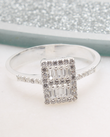 marimea 55 - Inel argint si cubic zirconia, gr2