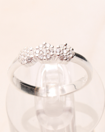 marimea 56 - Inel argint si cubic zirconia, gr2
