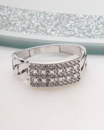INELE ARGINT - Inel argint si cubic zirconia, gr2.8